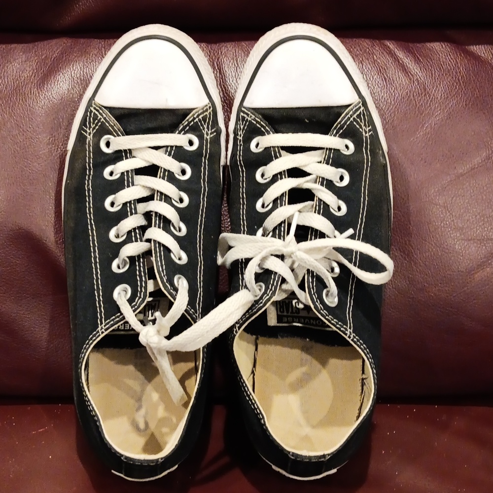 Mens Black Converse All Star sz 8